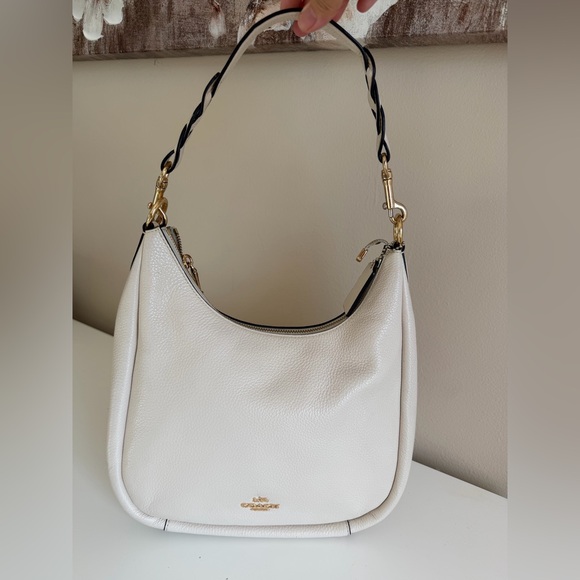 Coach Jules Hobo bag in chalk/white refined pebble leather - Picture 16 of 16